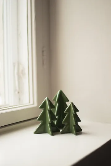 Winter tree decoration - Green, 9.5 cm - DBKD