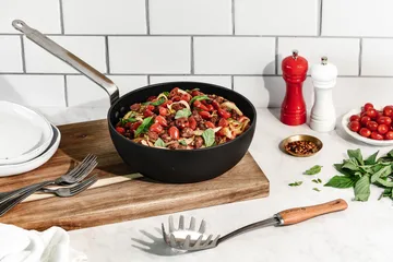 De Buyer B Bois spaghetti spoon with wooden handle - Stainless steel - De Buyer
