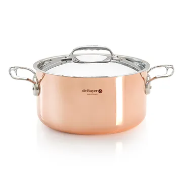 Prima Matera casserole with lid induction - 24 cm - De Buyer