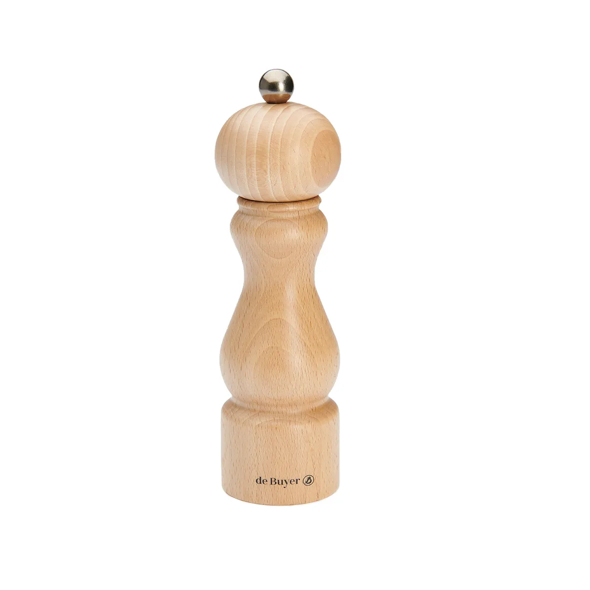 Rumba salt and pepper mill ceramic 18 cm, Light brown De Buyer