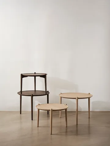 Aria coffee table - Light oak, Ø50x37 cm - Design House Stockholm