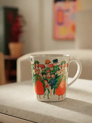 August mug with handle 400 ml - White - Design House Stockholm