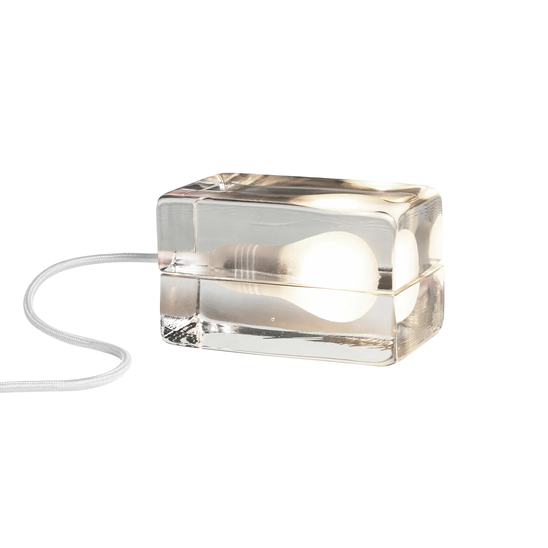 Block Lamp, white cord Design House Stockholm