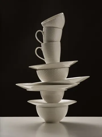 Blond breakfast bowl 60 cl - dot white - Design House Stockholm