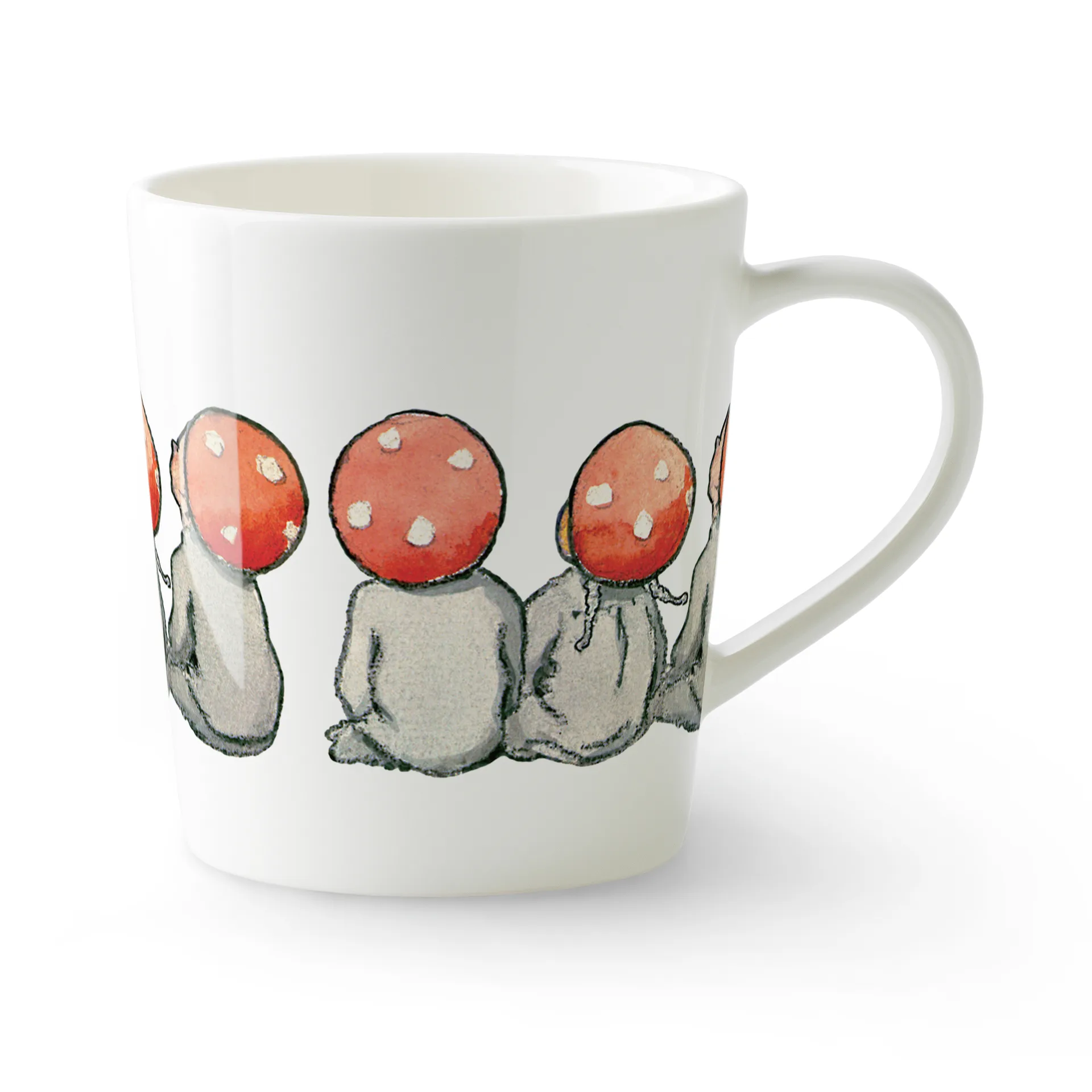 Children of the Forest mug with handle 40 cl, White Design House Stockholm