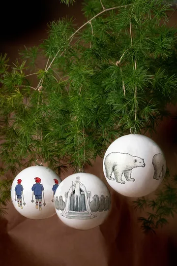 Elsa Beskow Christmas tree ornament 3-pack - King Winter - Design House Stockholm