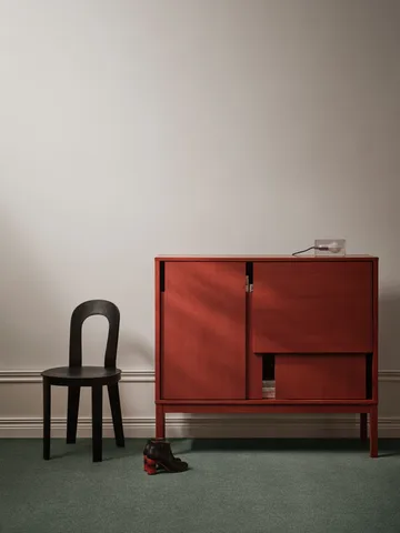 Layer sideboard - Red, 120x110, with legs - Design House Stockholm