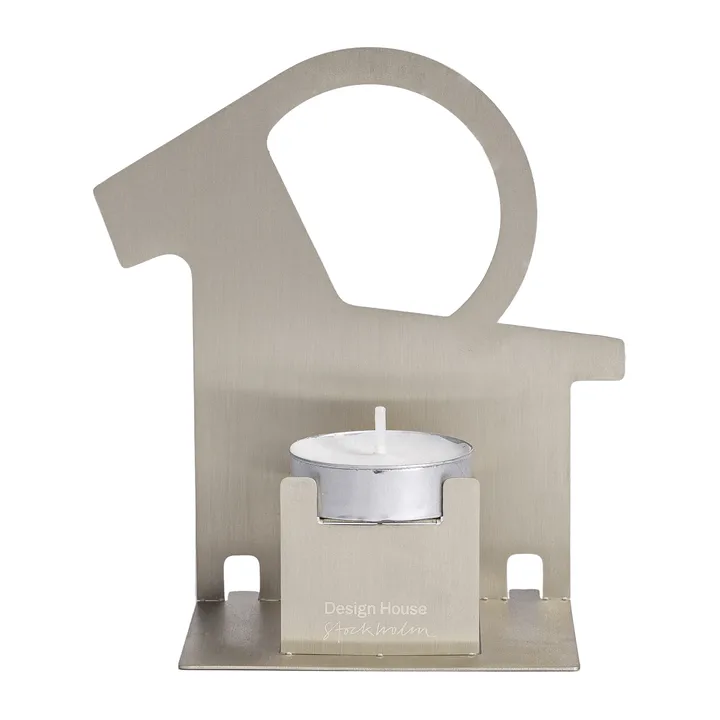 Pop-up tea light holder Christmas goat - Stainless steel - Design House Stockholm