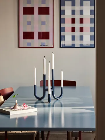Turn candelabra - Blue - Design House Stockholm