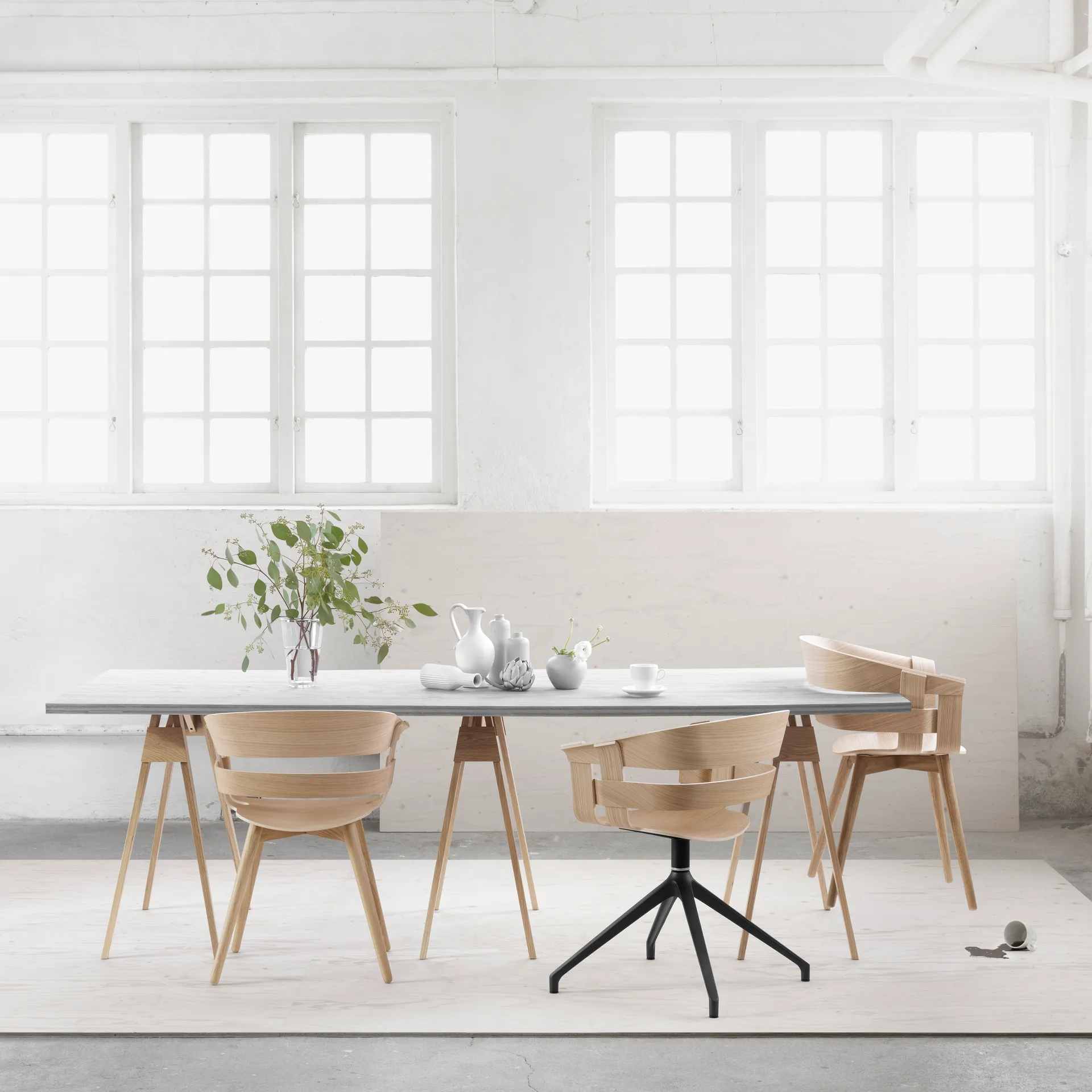 Wick Chair chair, Oak-oak legs Design House Stockholm