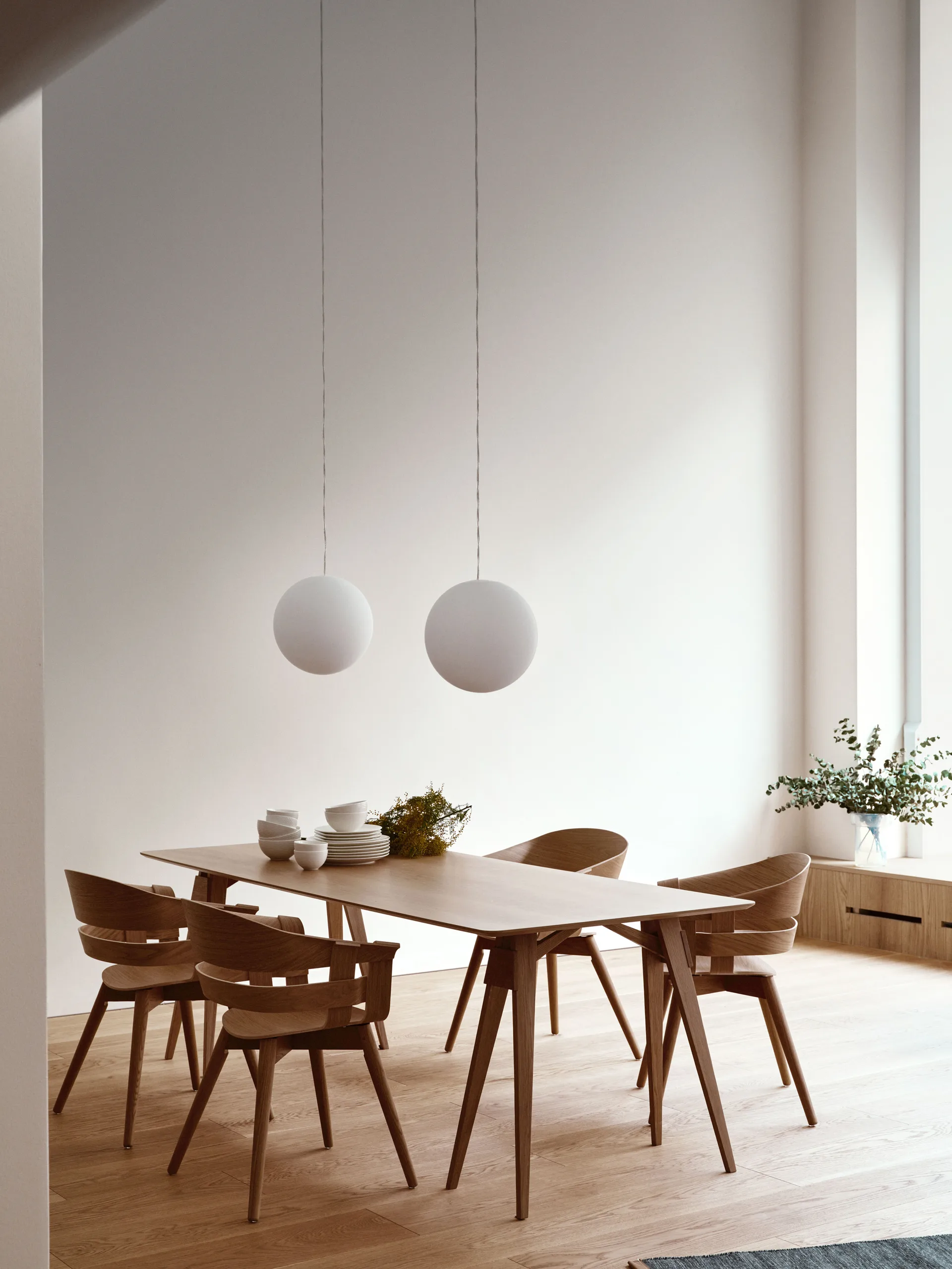 Wick Chair chair, Oak-oak legs Design House Stockholm