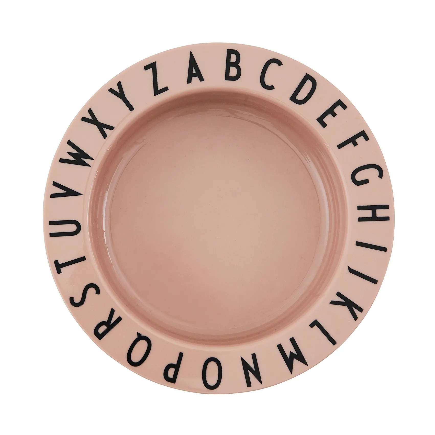 Design Letters Eat&Learn deep plate, Nude Design Letters