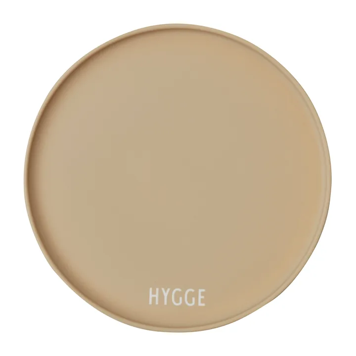 Design Letters favourit plate Ø22 cm - Hygge-beige - Design Letters