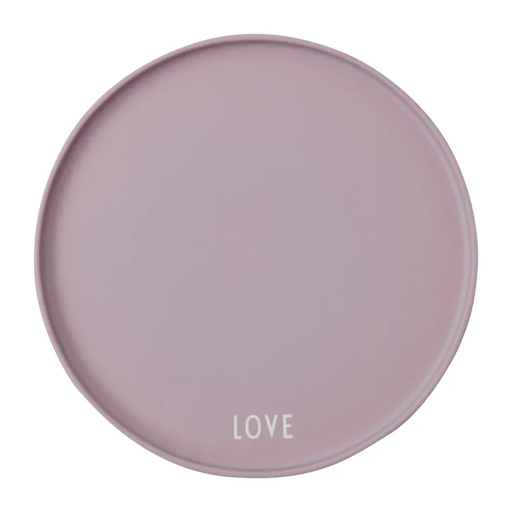 Design Letters favourit plate Ø22 cm - Love-lavender - Design Letters