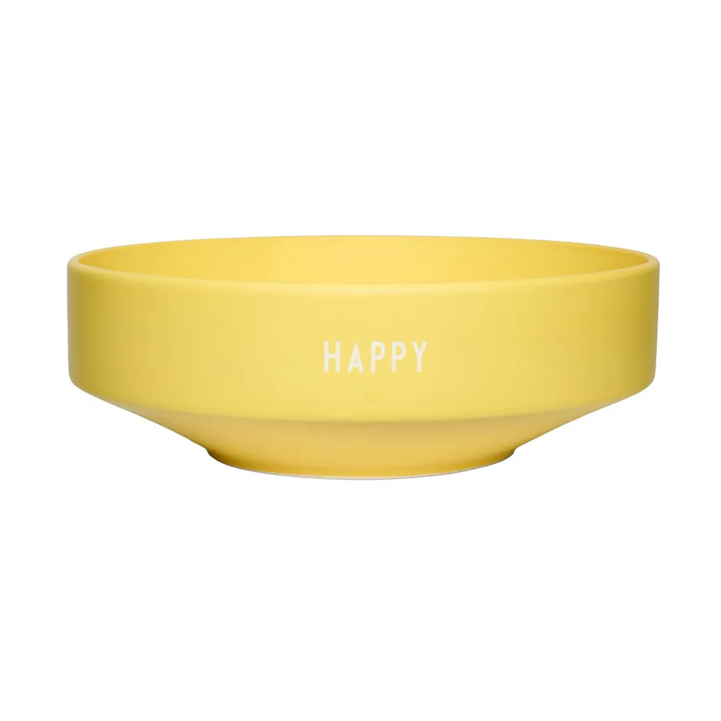 Design Letters favourite bowl large Ø22 cm, Yellow Design Letters