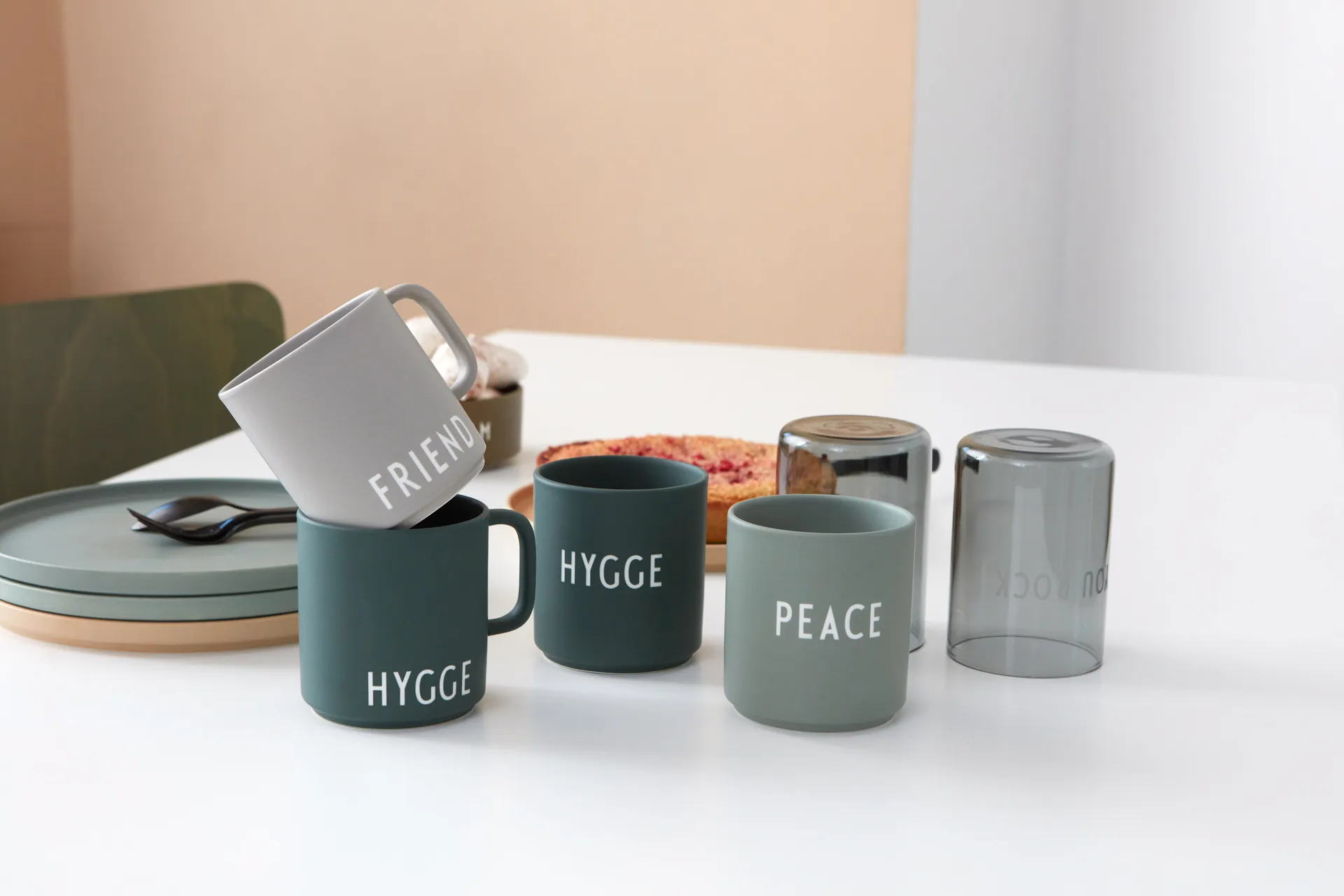 Design Letters favourite cup 25 cl, Hygge-dark green Design Letters