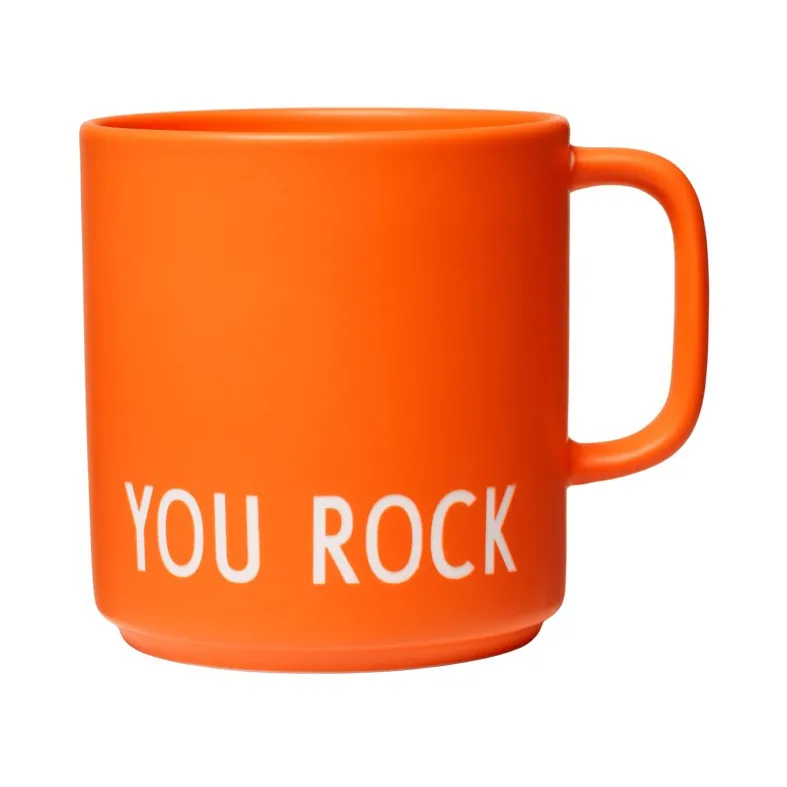 Design Letters favourite cup with handle 25 cl, Orange Design Letters