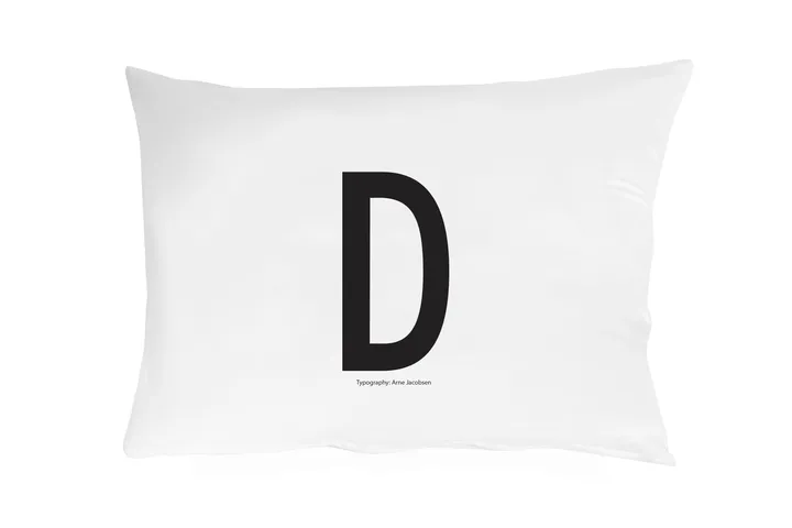 Design Letters pillow case 70x50 cm - D - Design Letters