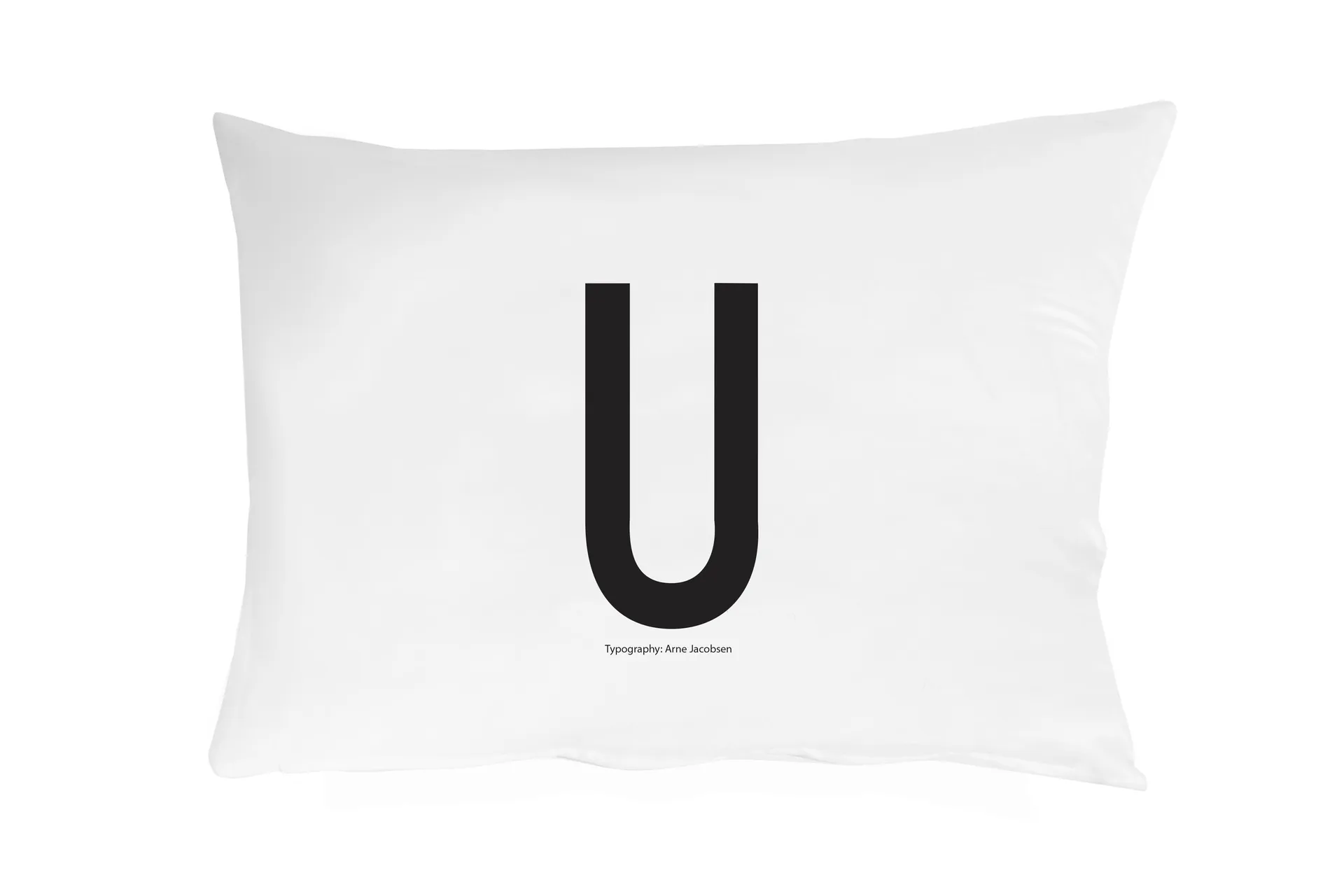 Design Letters pillow case 70x50 cm, U Design Letters