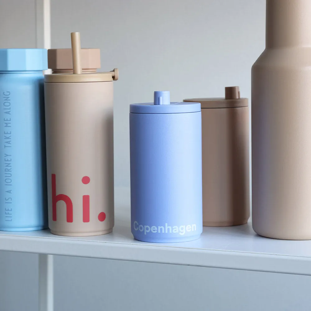 Design Letters travel mug 35 cl, Blue Design Letters