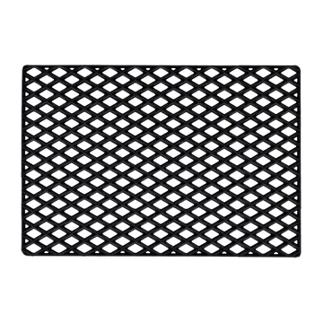 Black grid doormat - 60x90 cm - Dixie