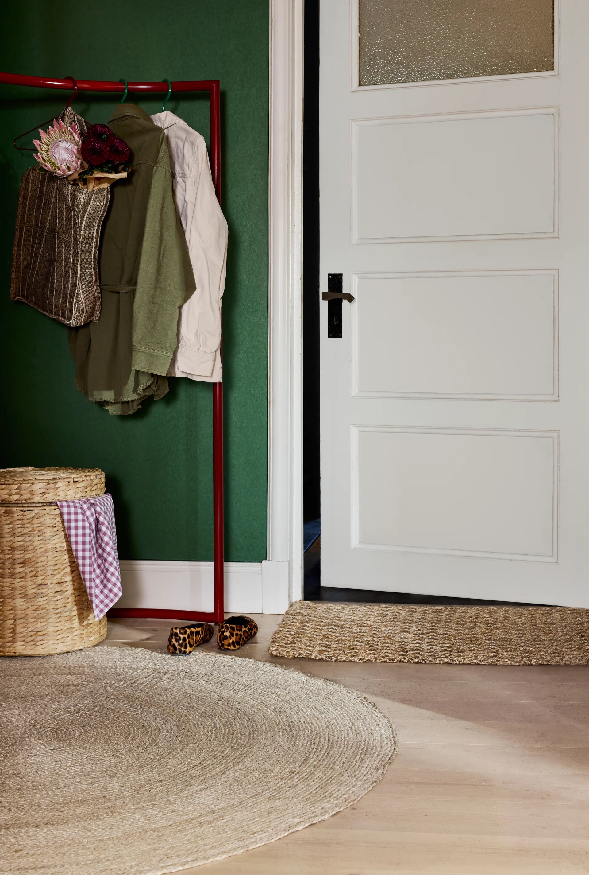 Elin carpet natural grey, Ø125 cm Dixie