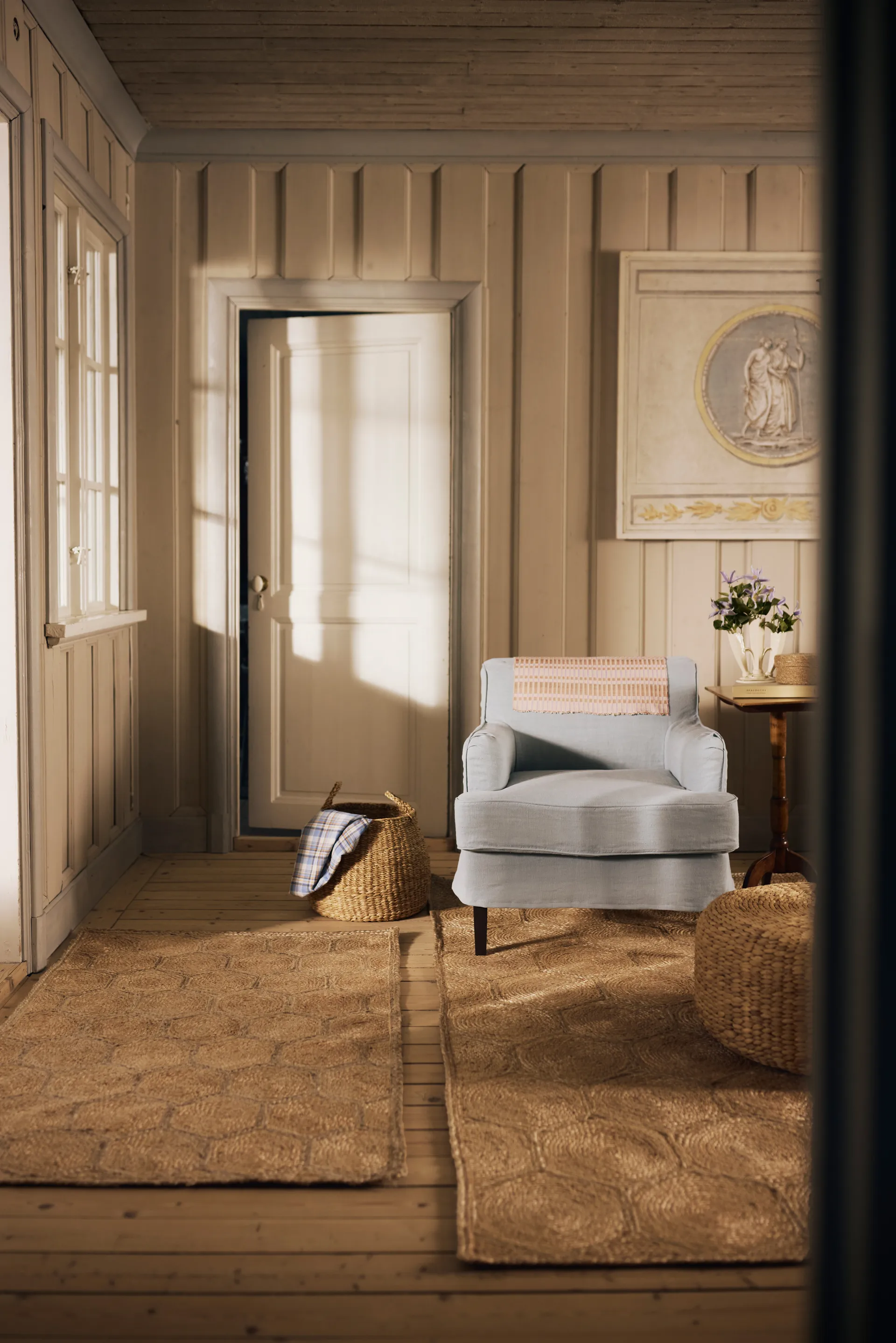 Elin rug, Honey comb natural, 90x150 cm Dixie