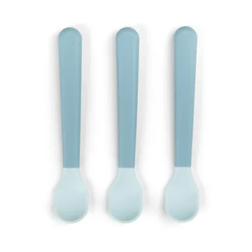 Easy-grip foodie spoon 3-pack - Blue - Done by deer