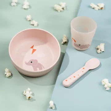 Playground foodie first meal serving set 3 pieces - Powder - Done by deer