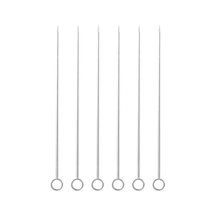 Carita cocktail sticks 6-pack - Stainless steel - Dorre