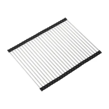 Dina dishrack rollable stainless steel - 37x46 cm - Dorre