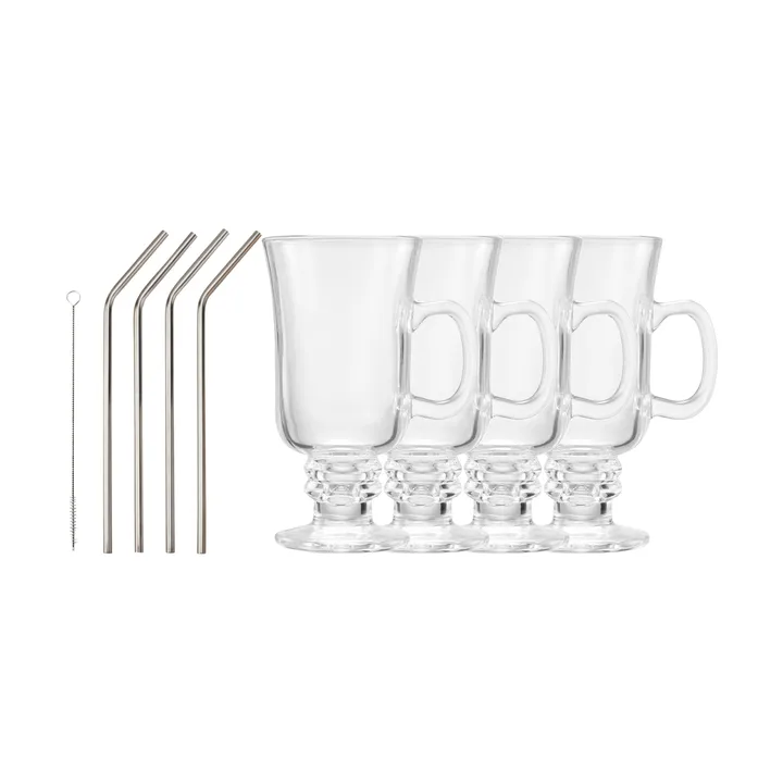 Iona Irish coffee set - Glass, 9 pieces - Dorre