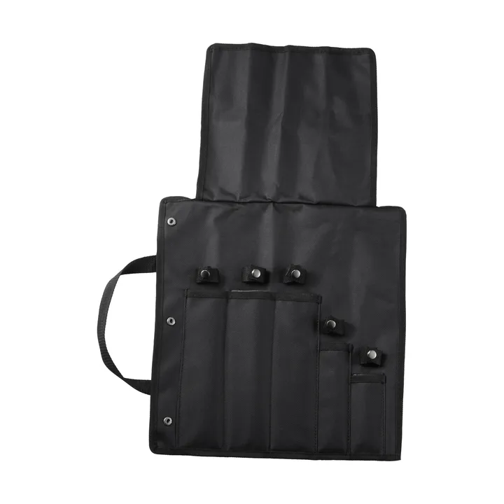 Kadi knife bag - Black nylon, 5 knife slots - Dorre