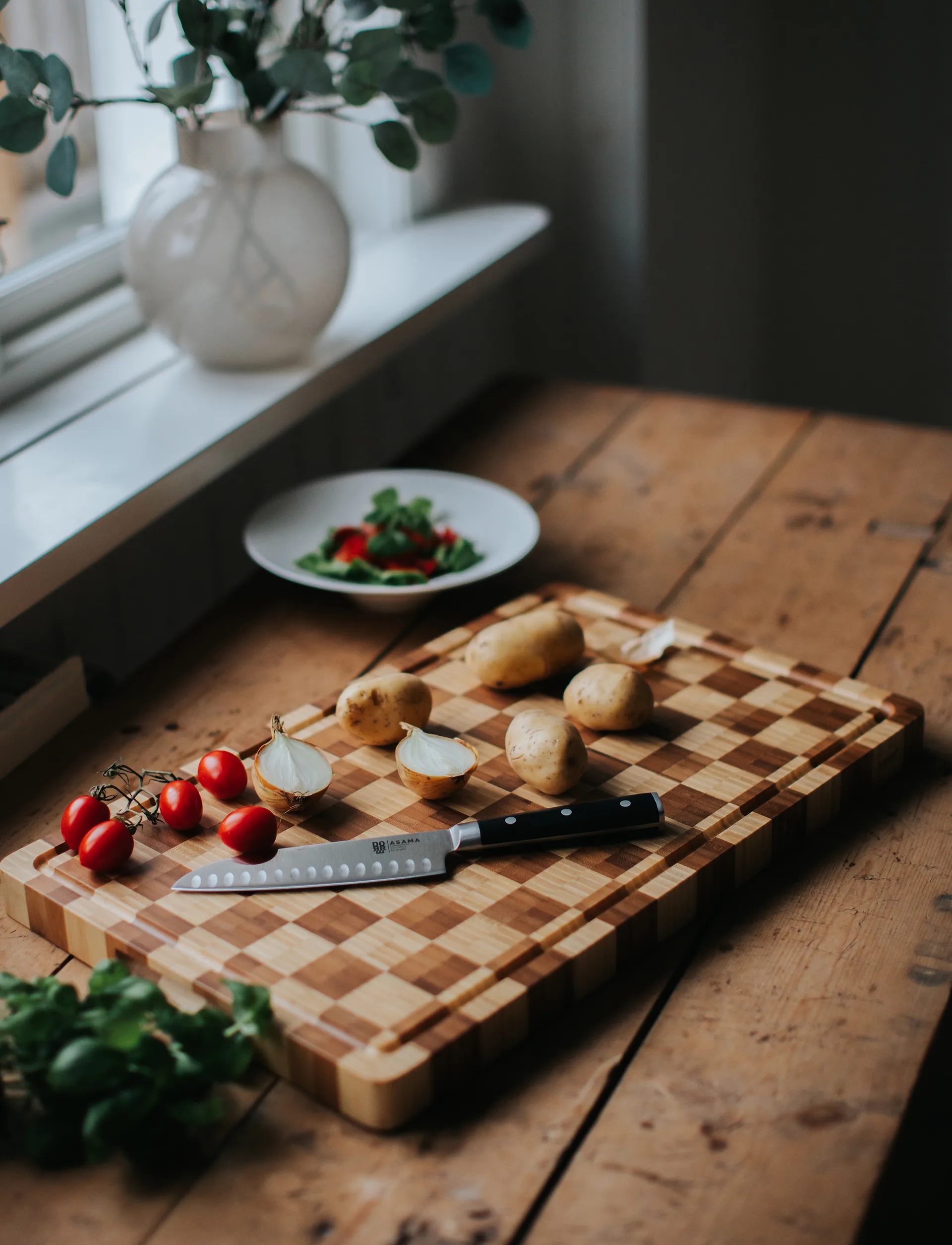 Kombo cutting board, Bamboo, 56x35x3,5 cm Dorre