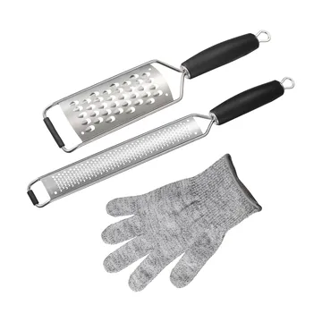 Rion grater set - Stainless steel, 3 pieces - Dorre