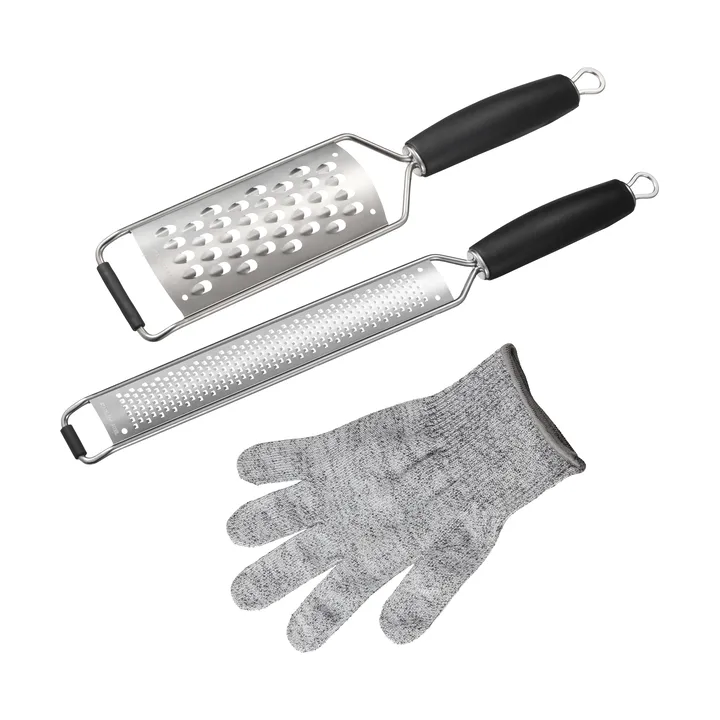 Rion grater set - Stainless steel, 3 pieces - Dorre
