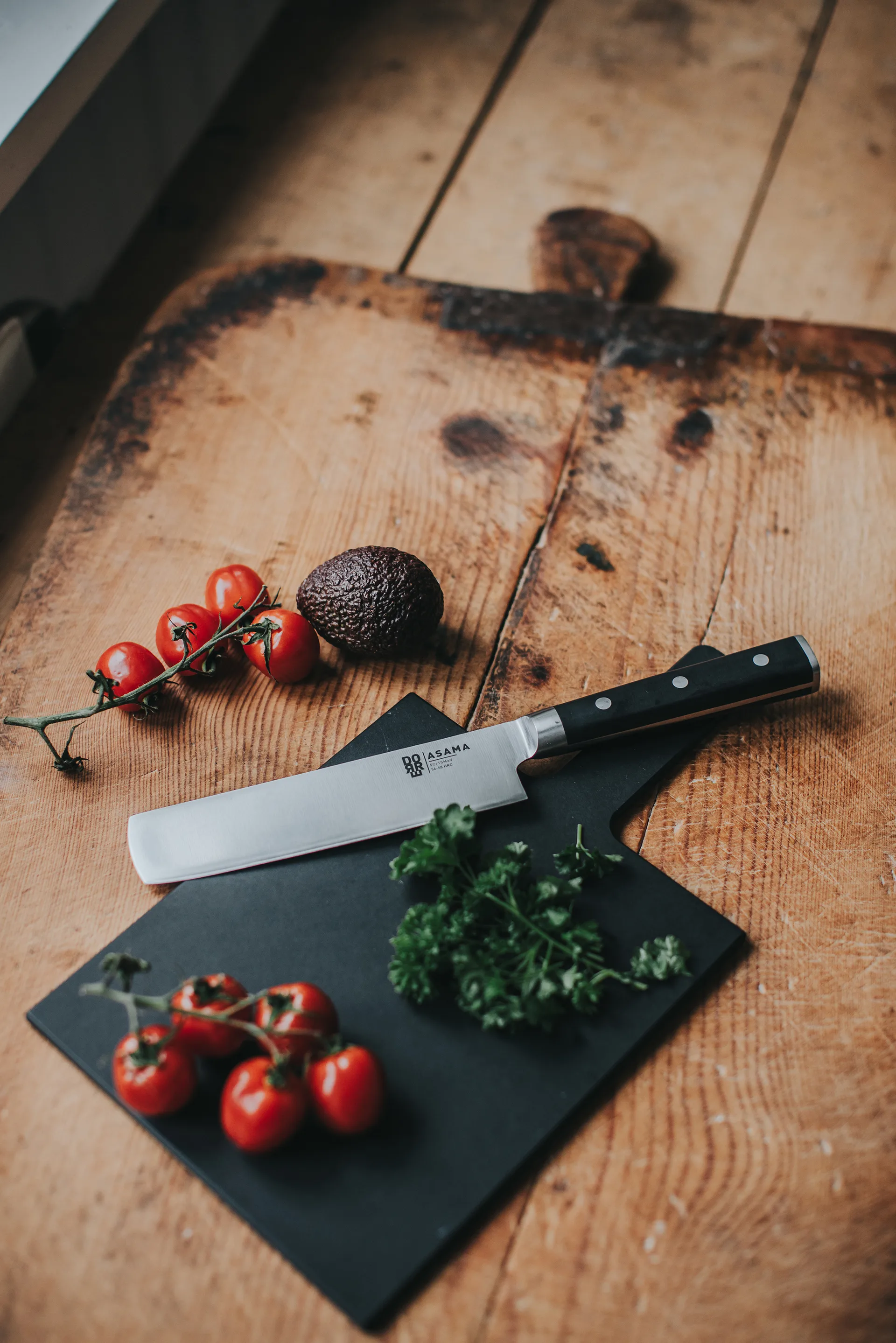 Selda serving and chopping board, Grey wood fibre, 34x19 cm Dorre
