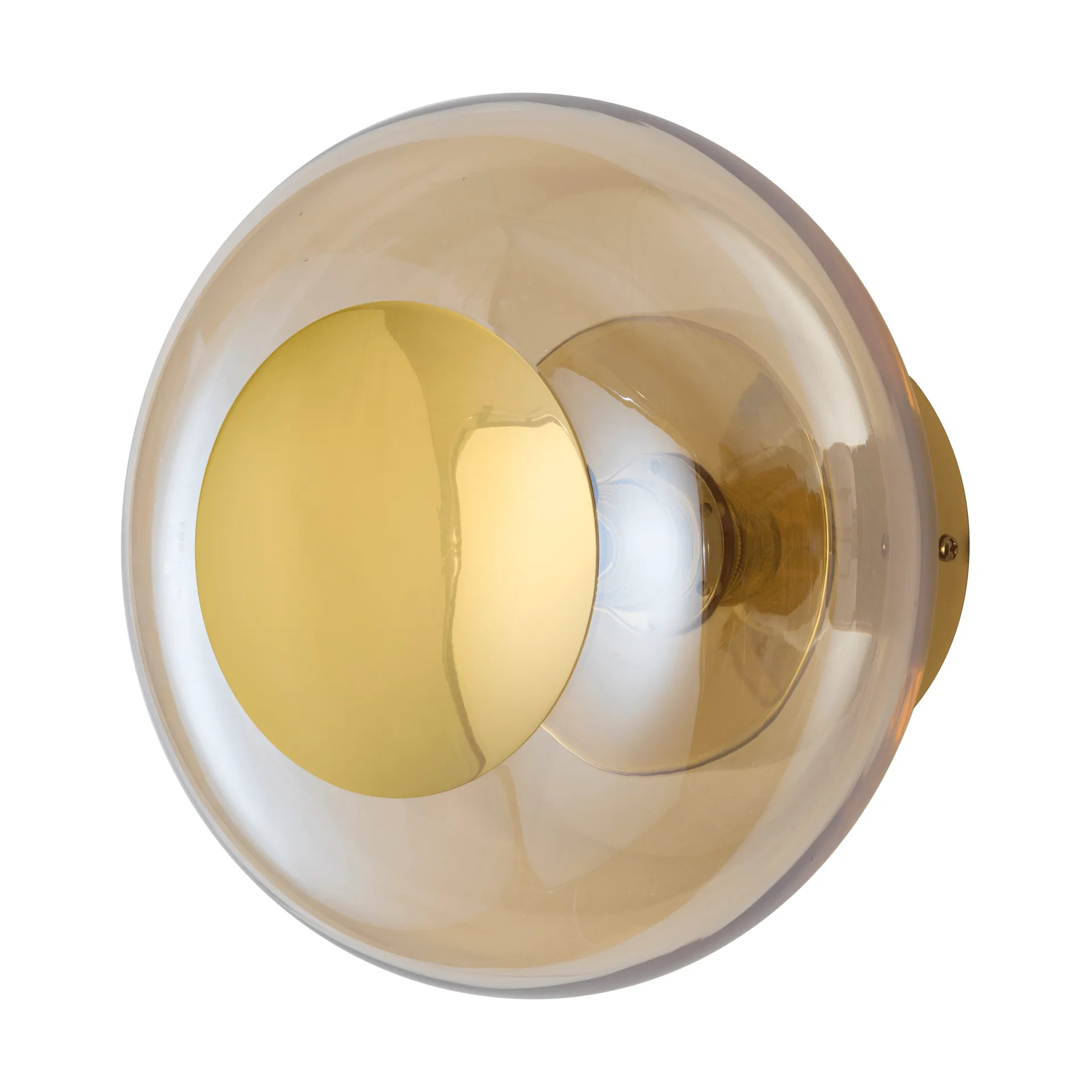 Horizon surface wall lamp, Golden smoke, Ø25 cm EBB & FLOW