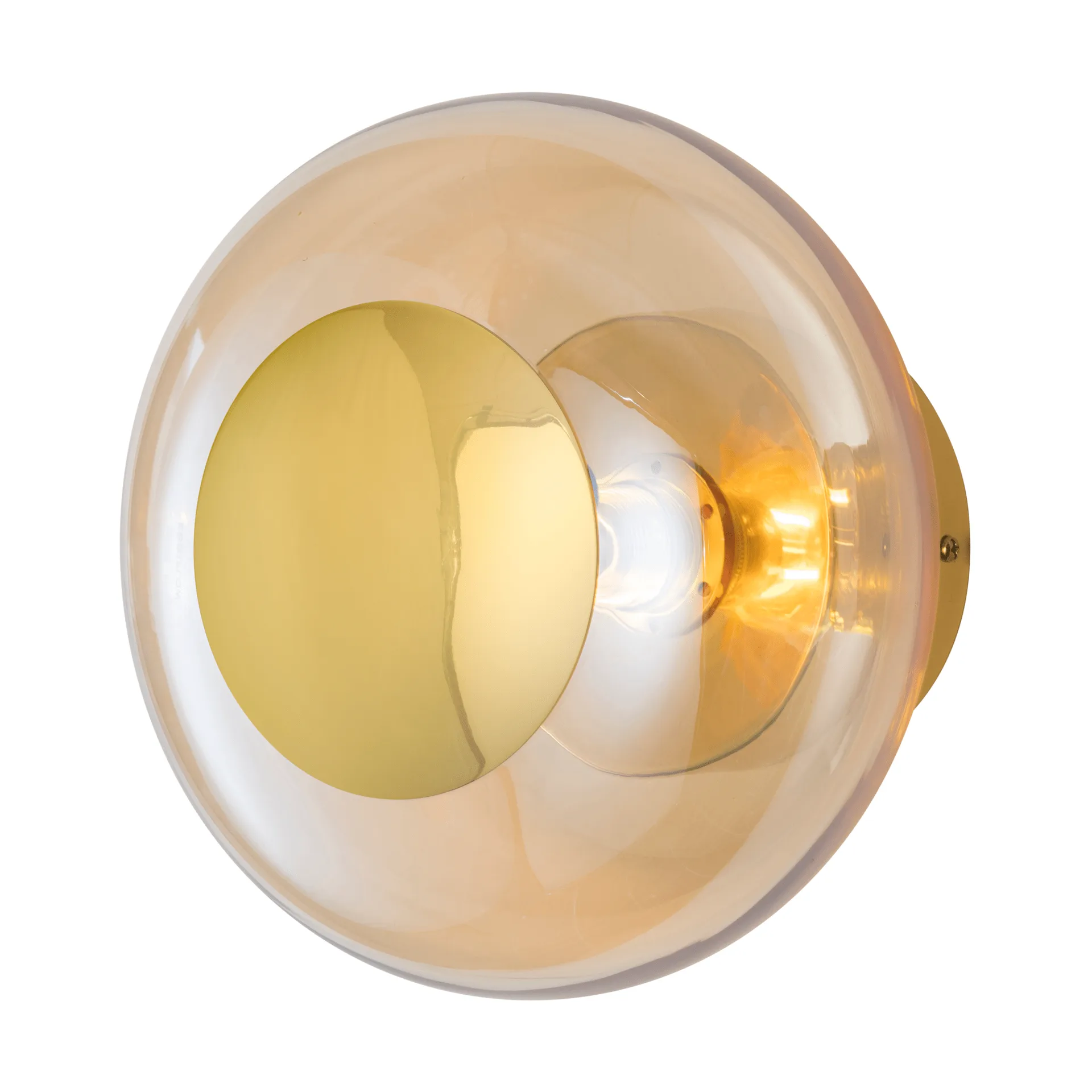 Horizon surface wall lamp, Golden smoke, Ø25 cm EBB & FLOW
