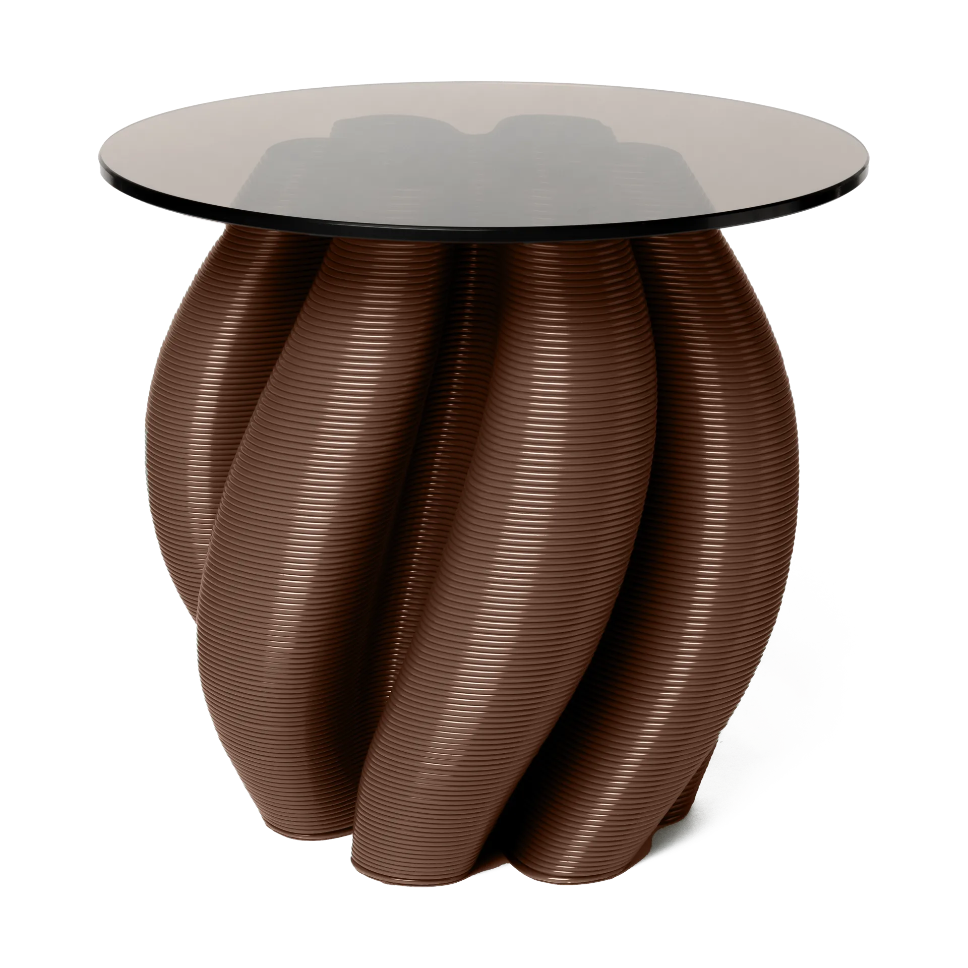 Water lily side table Ø50 cm, Chocolate Ekbacken Studios