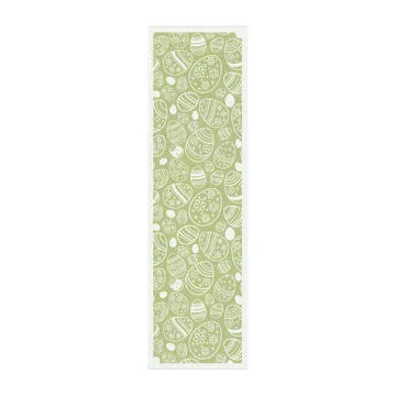 Easter Egg table runner 35x120 cm - Green - Ekelund Linneväveri