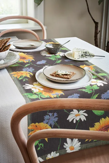 Solros runner - 35x120 cm - Ekelund Linneväveri