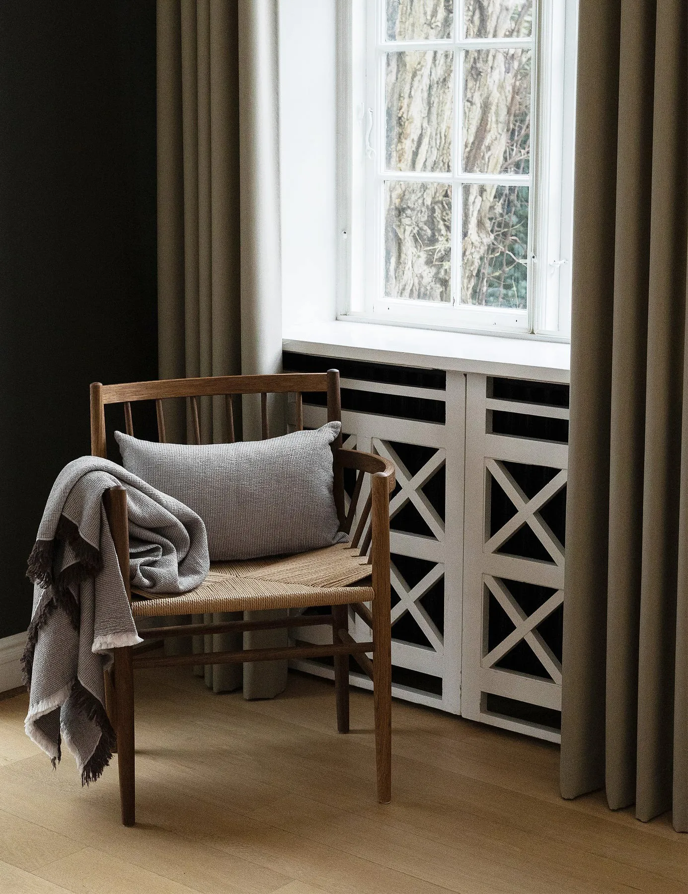 Daisy pillowcase 30x50 cm, Brown Elvang Denmark