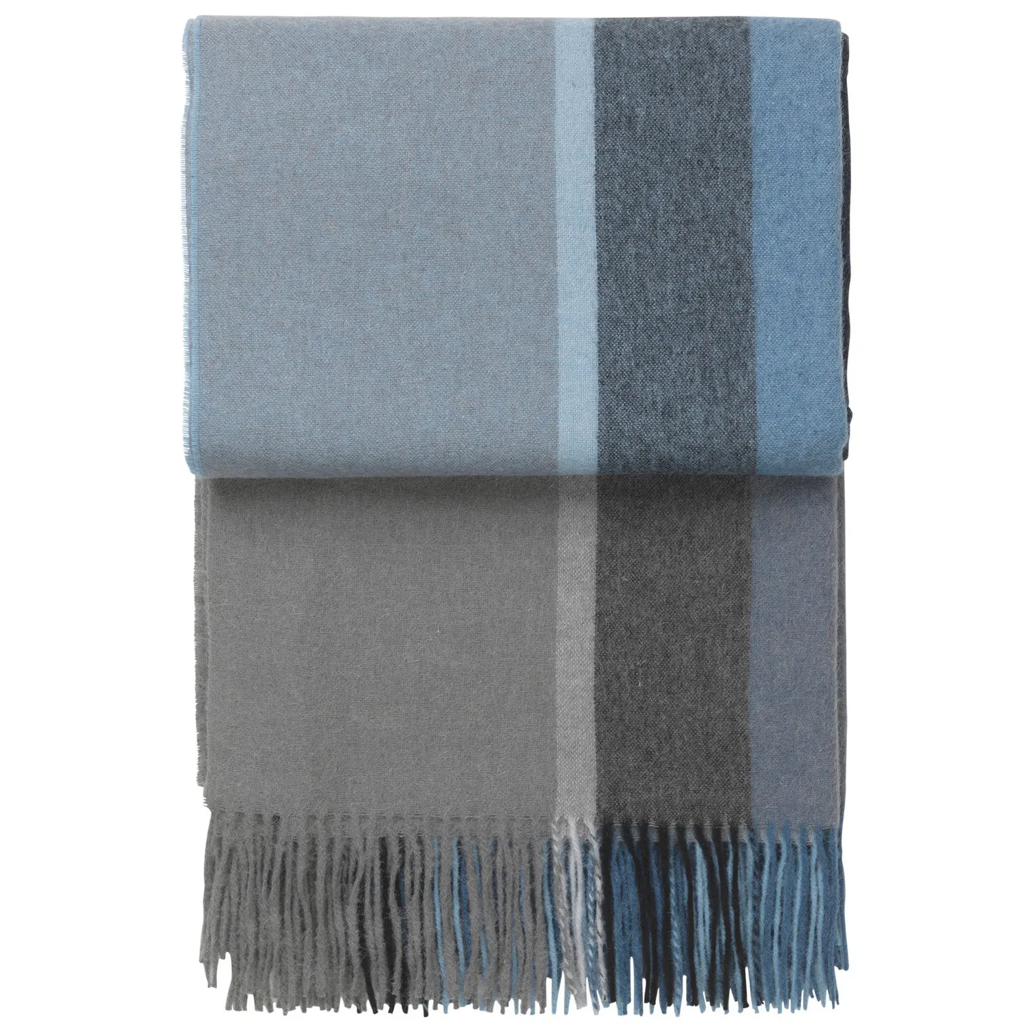 Manhattan throw, steel blue-dusty ocean Elvang Denmark
