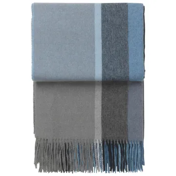 Manhattan throw - steel blue-dusty ocean - Elvang Denmark