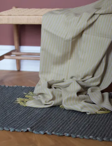 Stripes throw 130x200 cm - Light yellow - Elvang Denmark