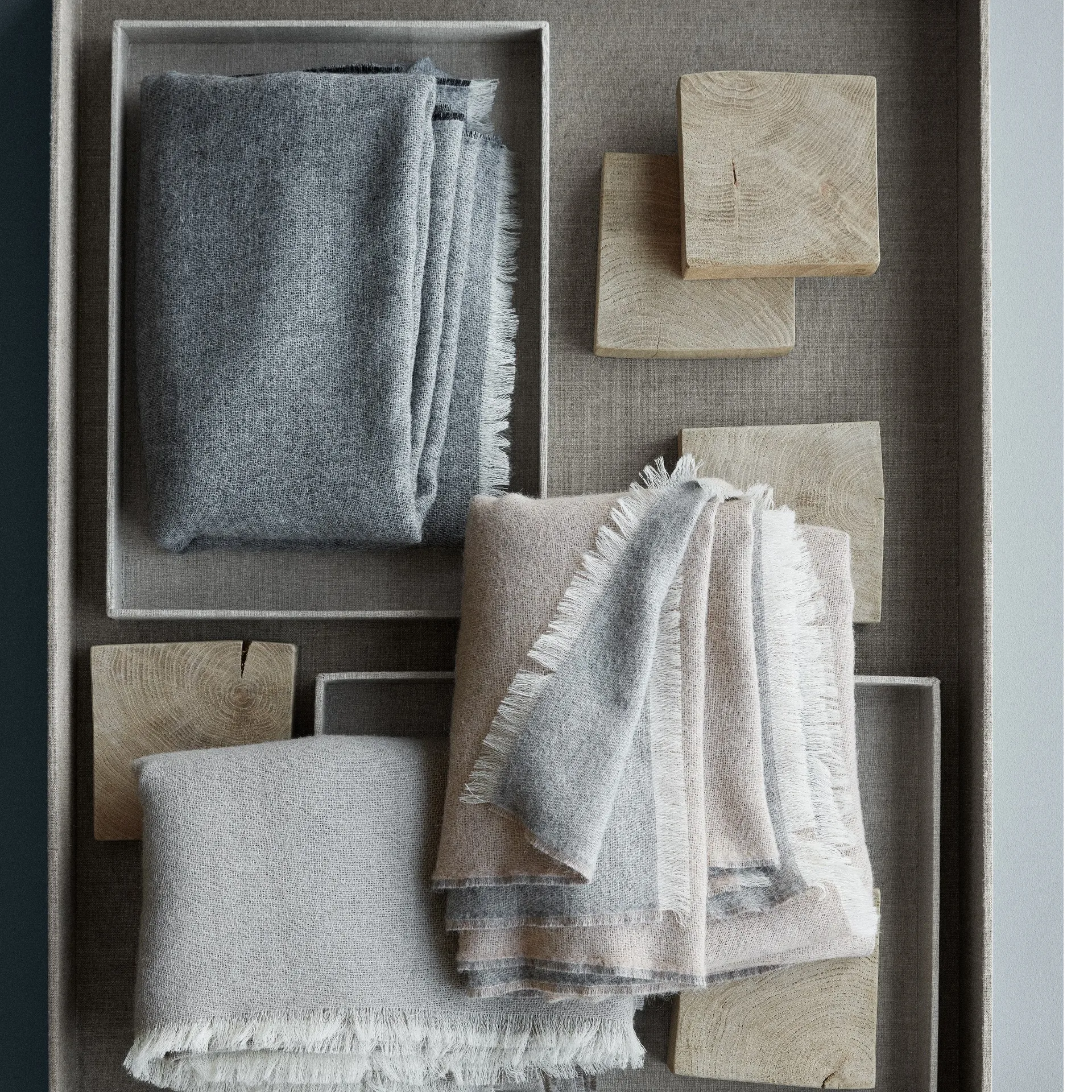 Venice throw, White-grey Elvang Denmark