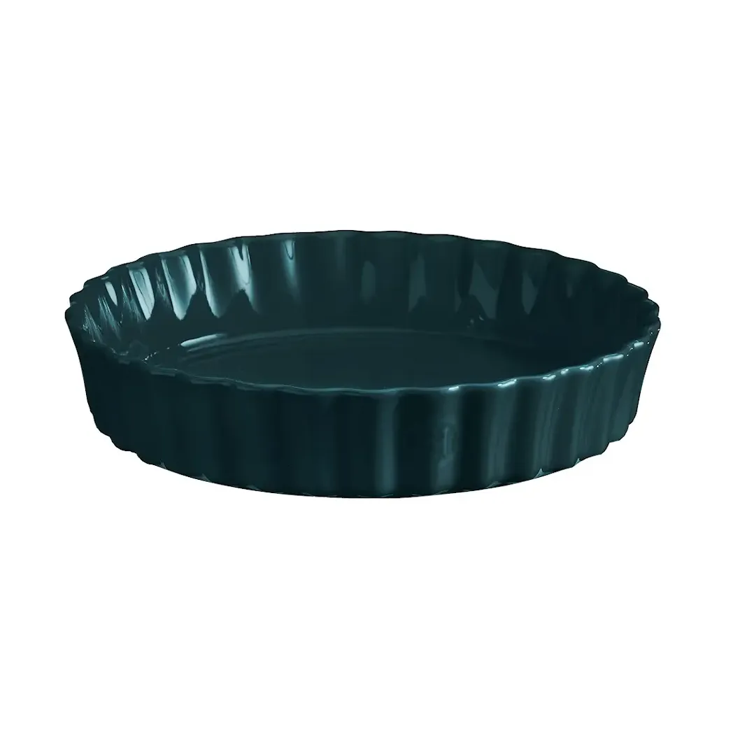 Emile Henry pie dish Ø24 cm, Petrol Emile Henry
