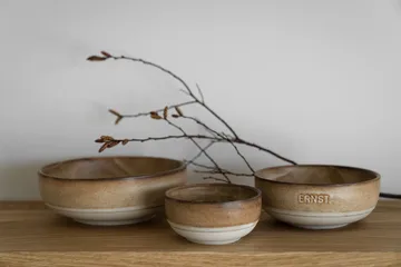 Ernst bowl - Brown-natural base, Ø14 cm - ERNST