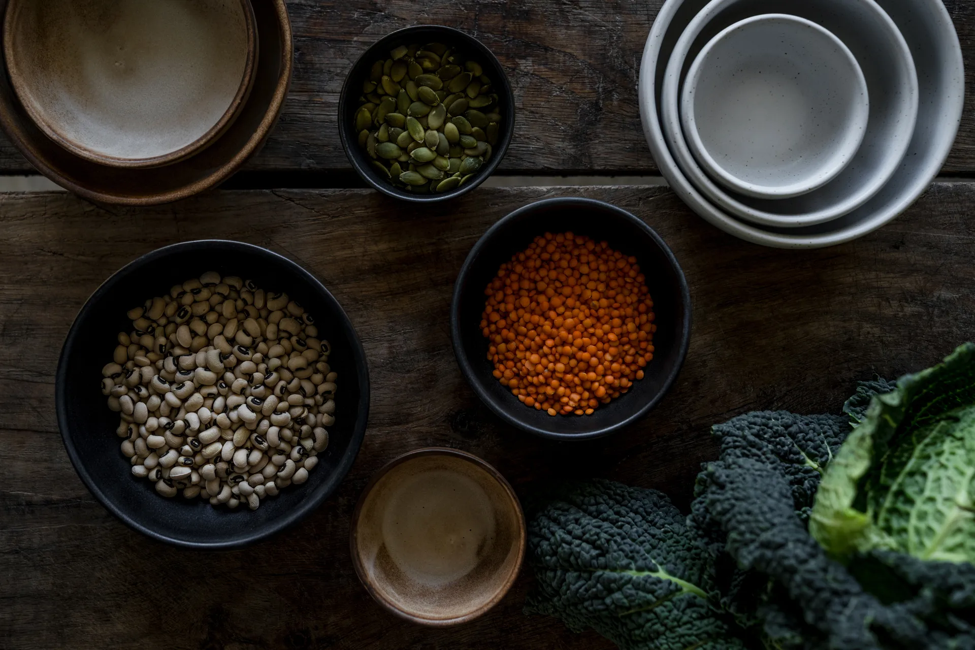 Ernst bowl, Matte black-natural base, Ø14 cm ERNST